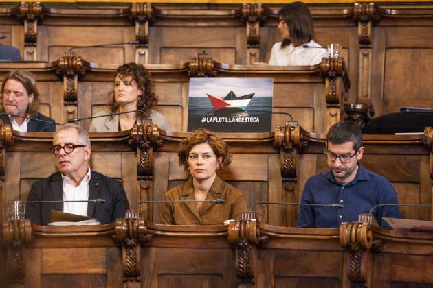 Plenari ajuntament barcelona setembre 2025 flotilla alamany erc / Foto: Carlos Baglietto