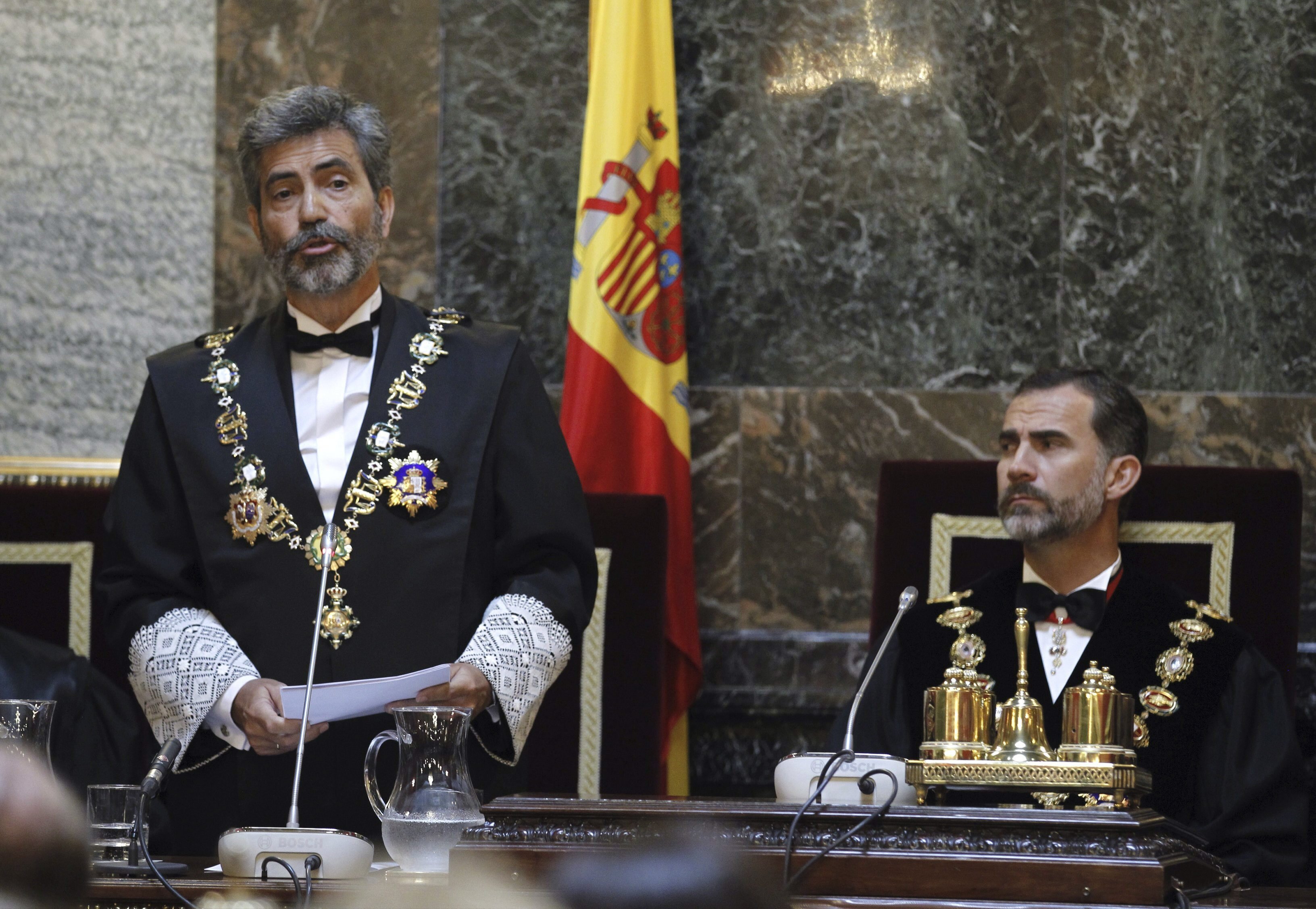 El Rey inaugura el año judicial en la misma sala donde juzgaron a los presos políticos