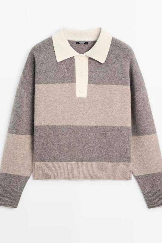 Jersey pol|polo ratlles barreja|mescla llana Jersey pol|polo ratlles barreja|mescla llana