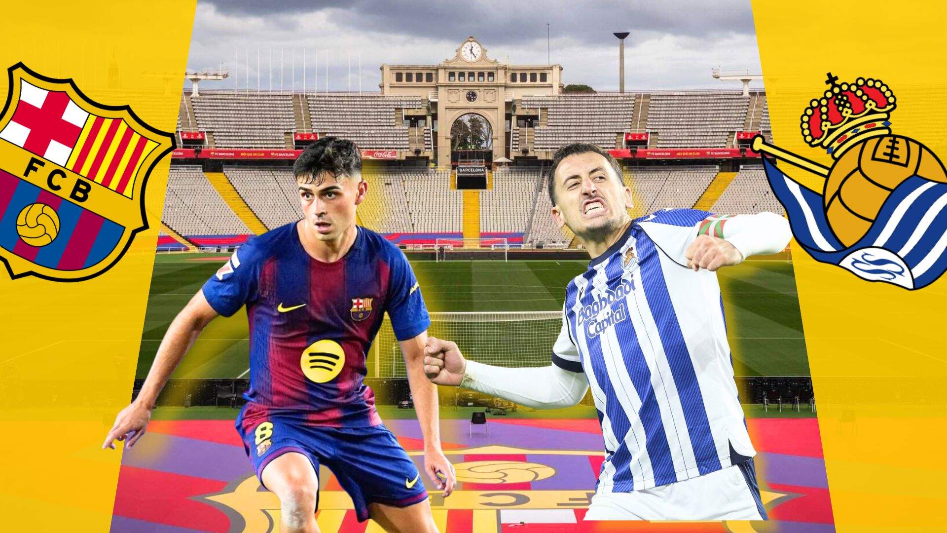 Barça - Reial Societat: horari i on veure per TV el partit de la 7a jornada de LaLiga EA Sports