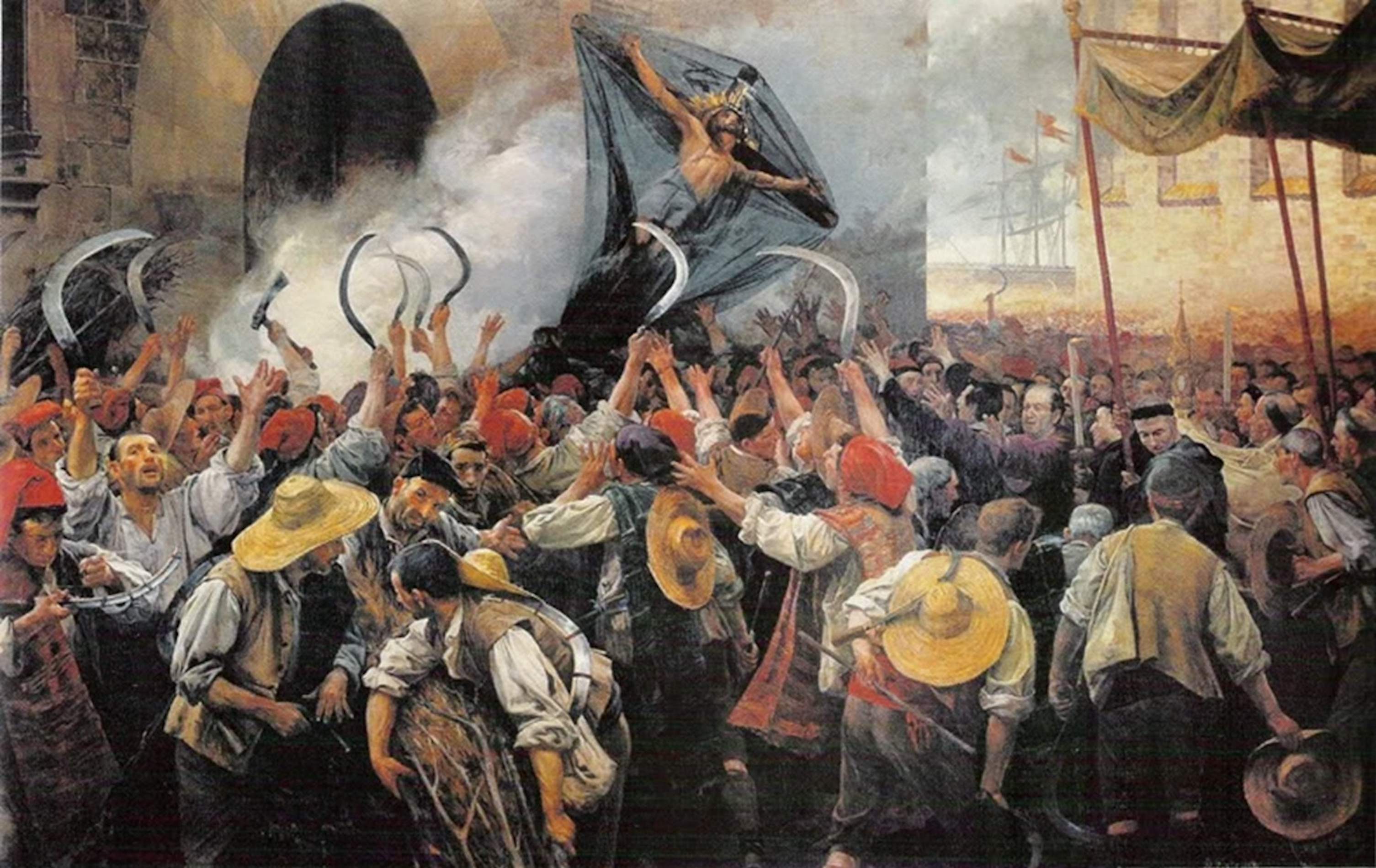 Representació moderna del Corpus de Sangre barceloní (siglo XX). Fuente Enciclopèdia Catalana
