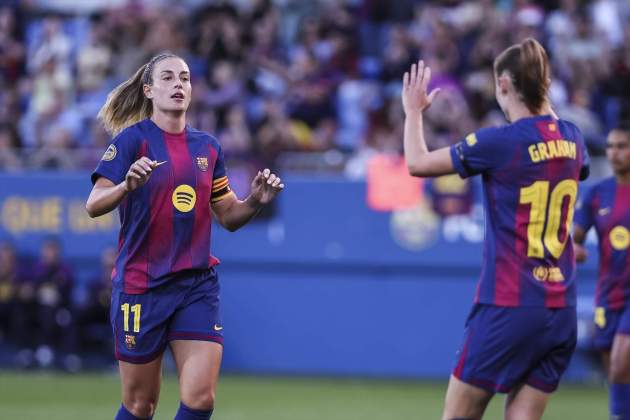 Alexia Putellas Graham Hansen Barça Espanyol / Foto: Europa Press