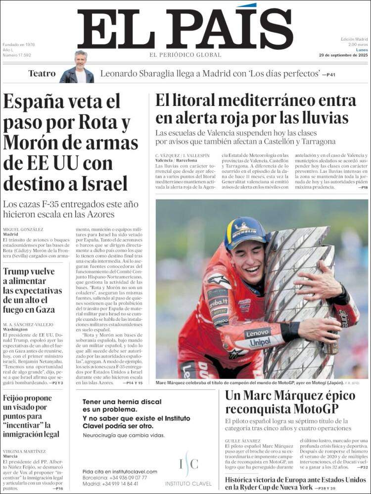 Portada 'El País'
