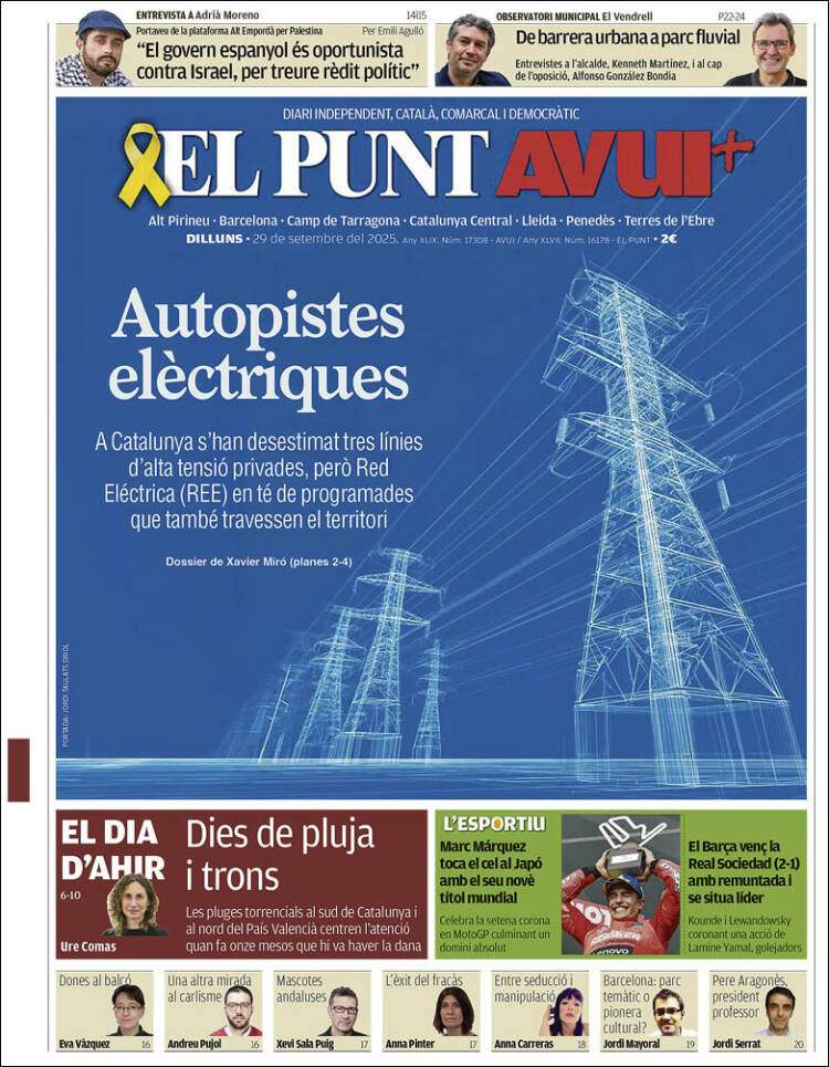 Portada 'El Punt Avui'