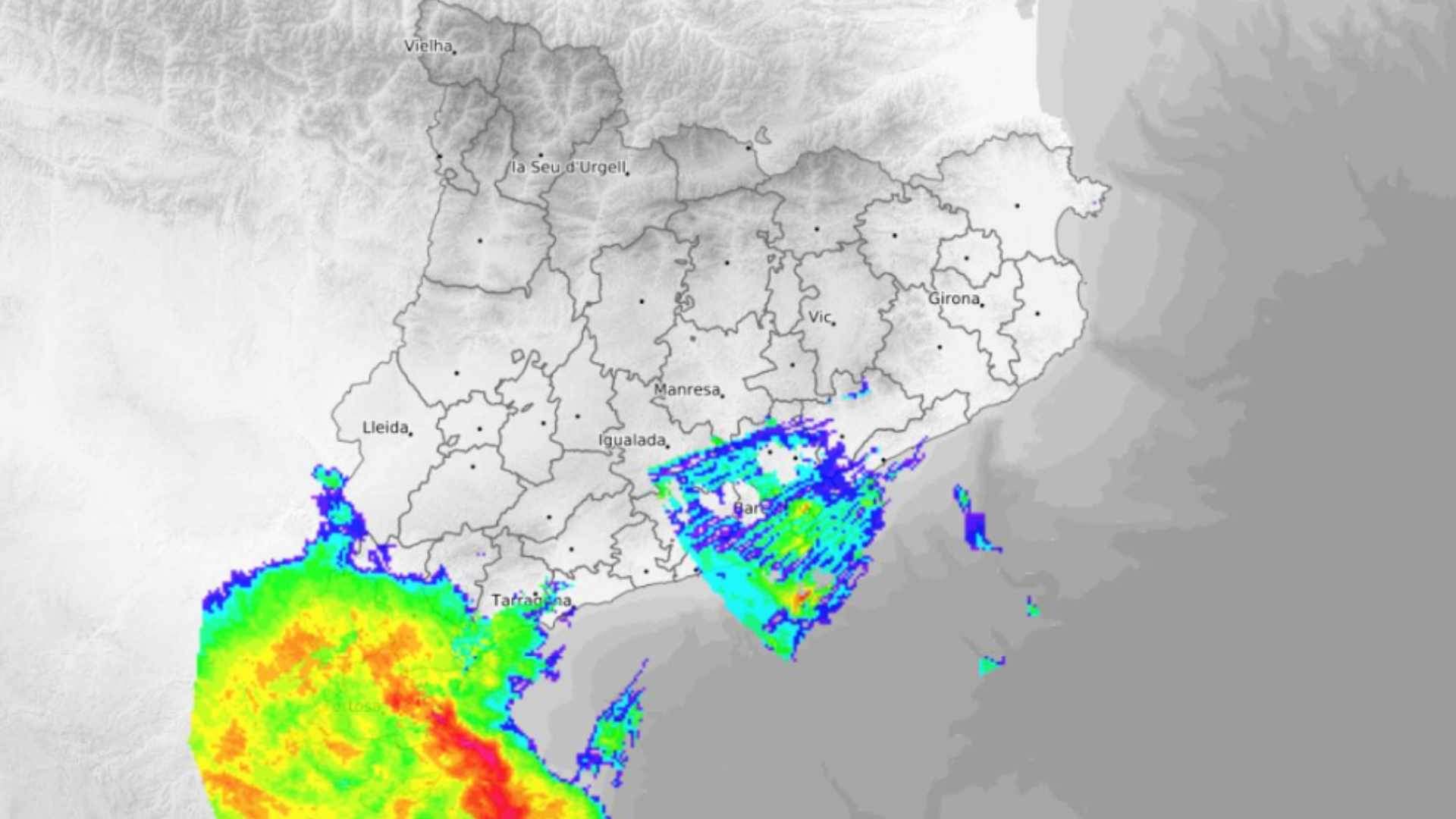 El Meteocat aclara los "ecos de segundo viaje" sobre la lluvia fantasma en Barcelona