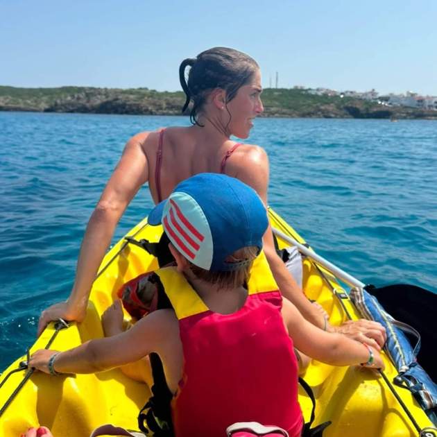 La actividad de Irene Paredes en kayak con Lucía y Mateo / Instagram