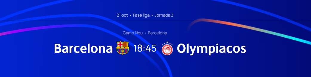 Barça Camp Nou Olympiacos Champions League
