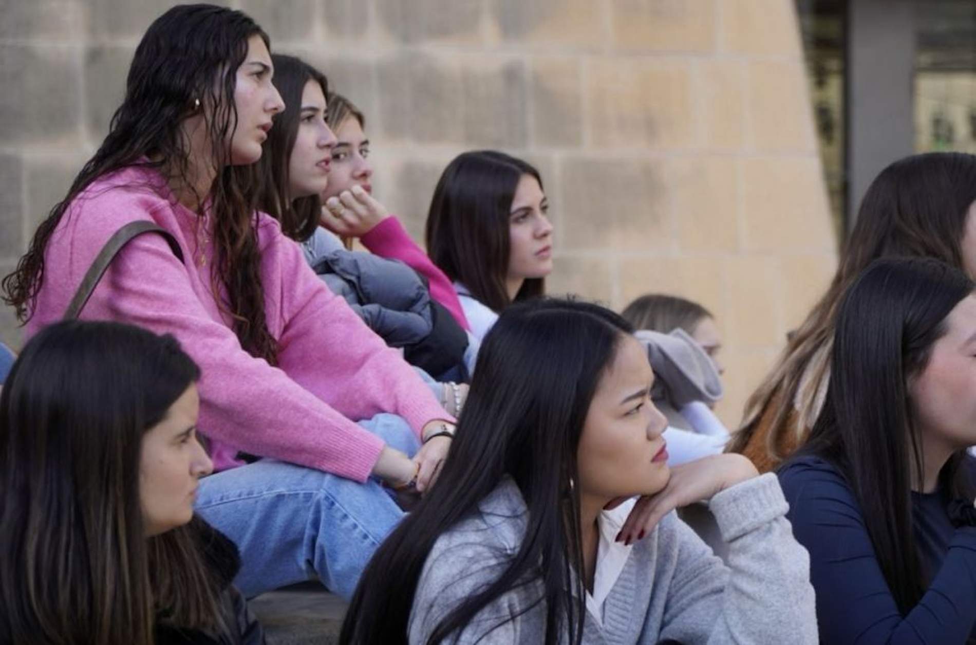 Estudiants d'un institut de Girona fent un 'mini-stay' a Malta