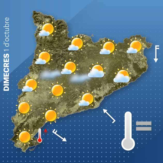 Mapa Dimecres Catalunya 01 10
