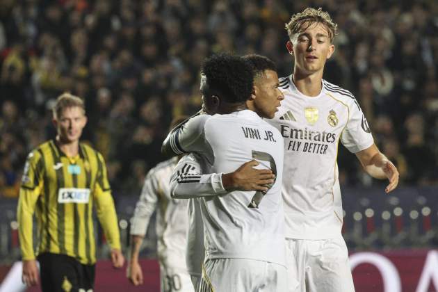 Mbappé Vinícius Reial Madrid Kairat Almaty / Foto EFE