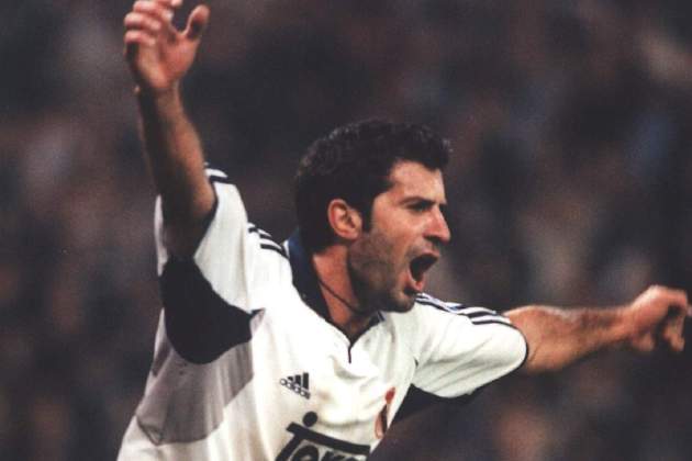 Luis Figo gol Madrid / Foto: Reial Madrid