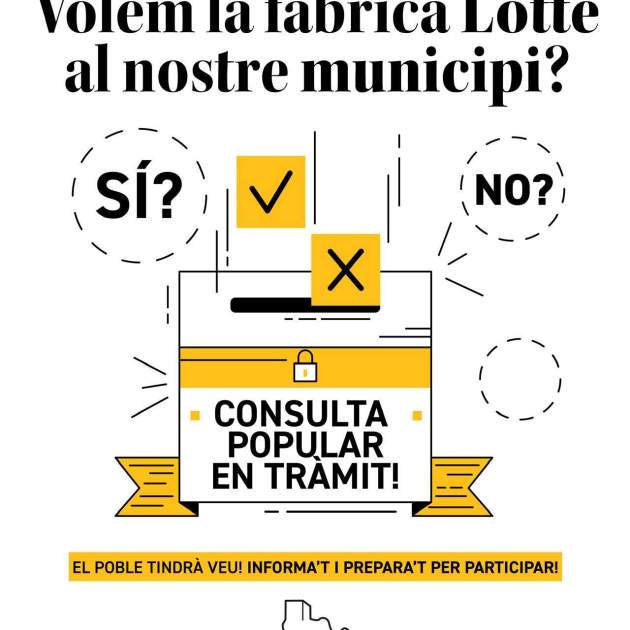 La iniciativa popular sotmetrà a l'opinió dels veïns l'arribada de Lotte.