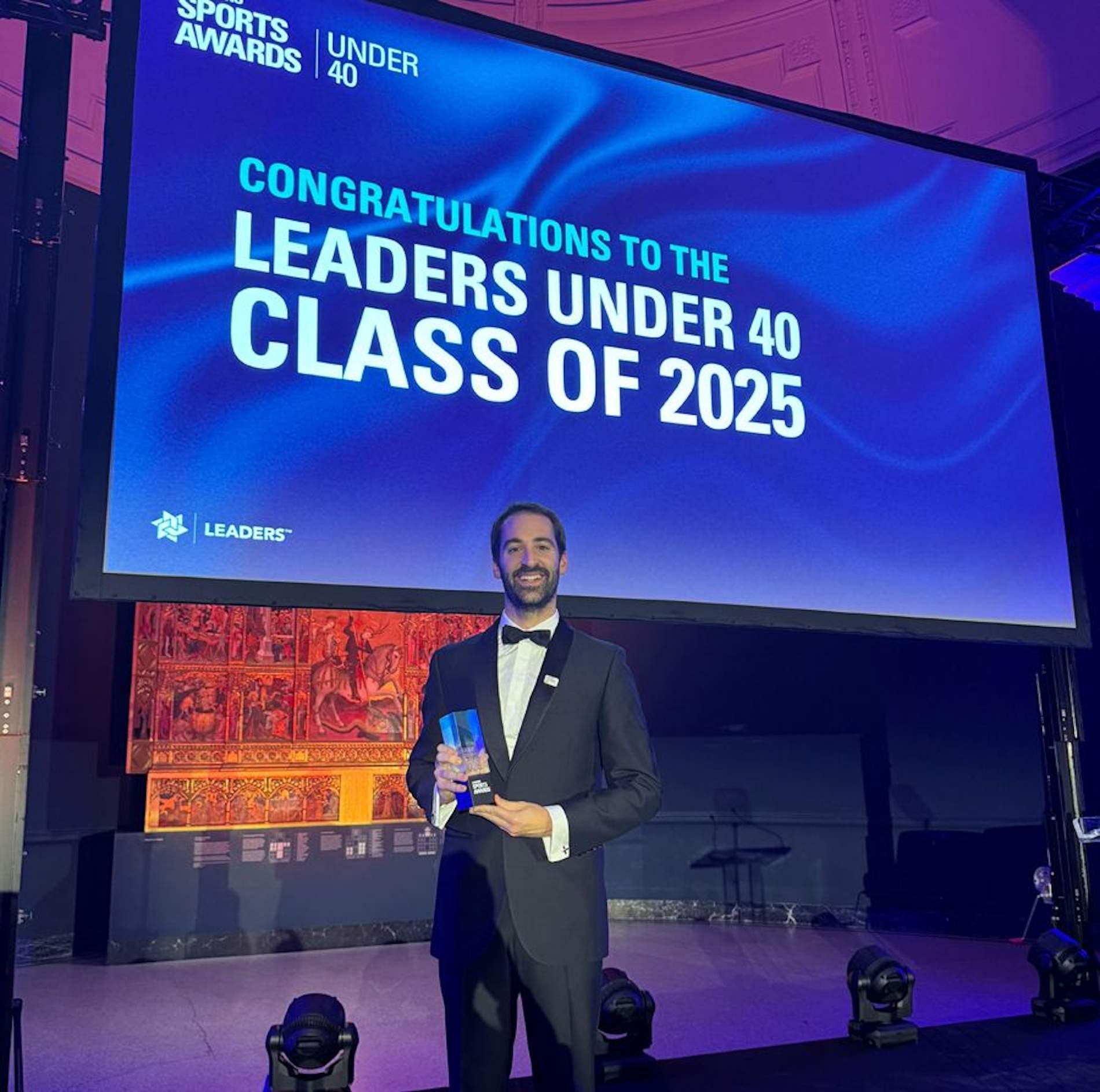 Jaime Blanco, director de la Oficina de Clubes de LALIGA, premiado en los Leaders Under 40