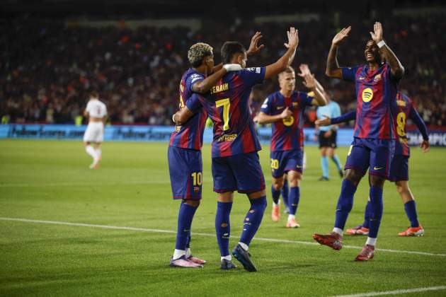 Barca celebracion gol PSG