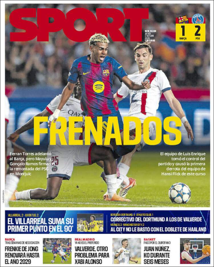Sport Portada 02 10 2025