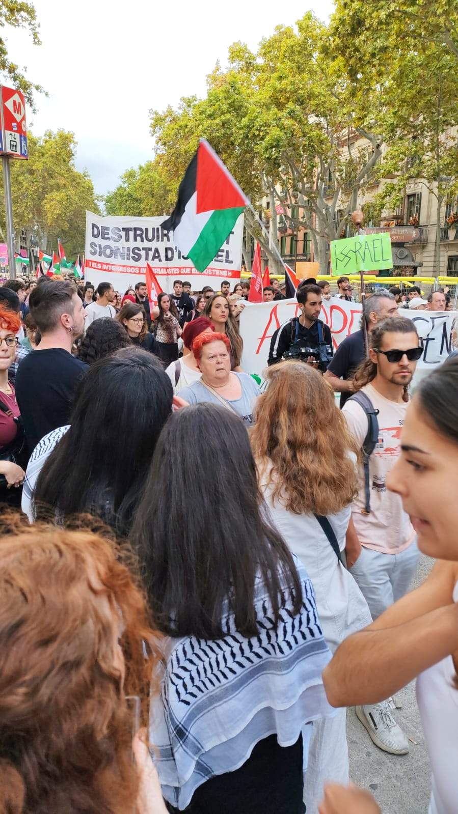 La protesta Baixa per la Rambla La protesta Baixa per la Rambla
