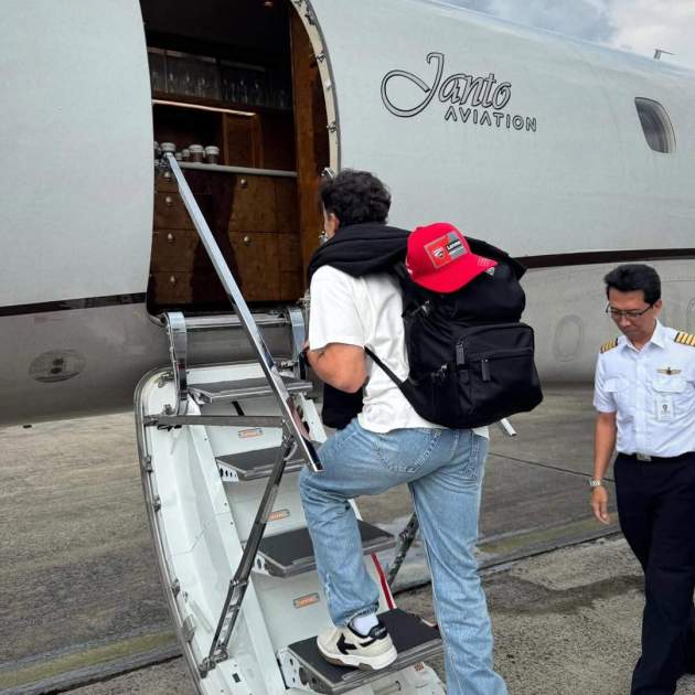 Marc Márquez volant cap a Bali / Instagram