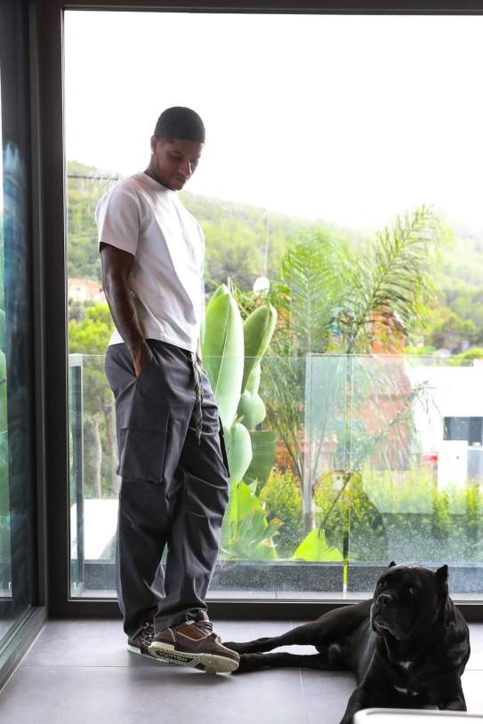 Rashford a la seva casa de Barcelona / Instagram