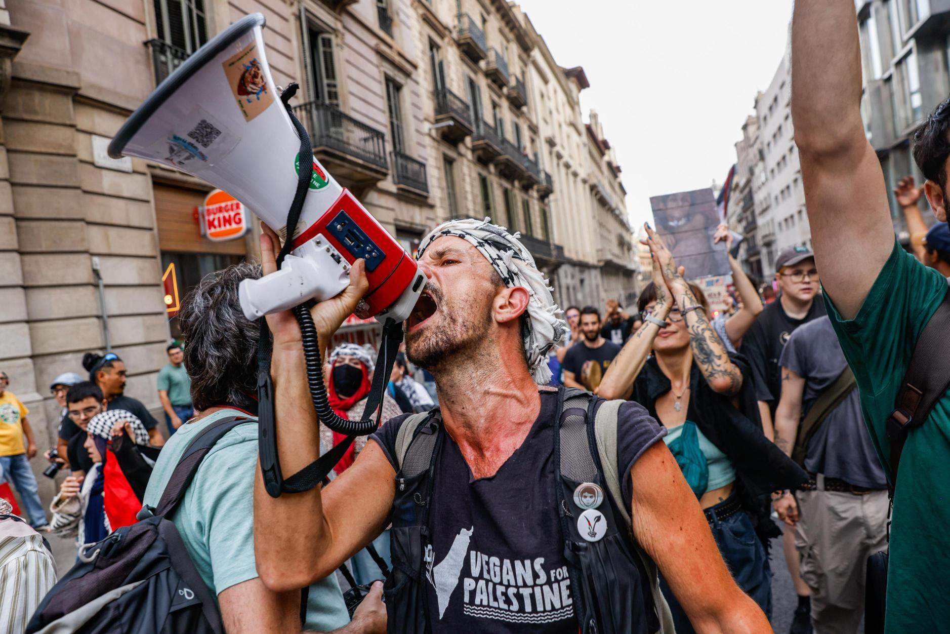 Nueva manifestación en Barcelona contra la intervención de Israel en la Flotilla y el "genocidio" en Gaza