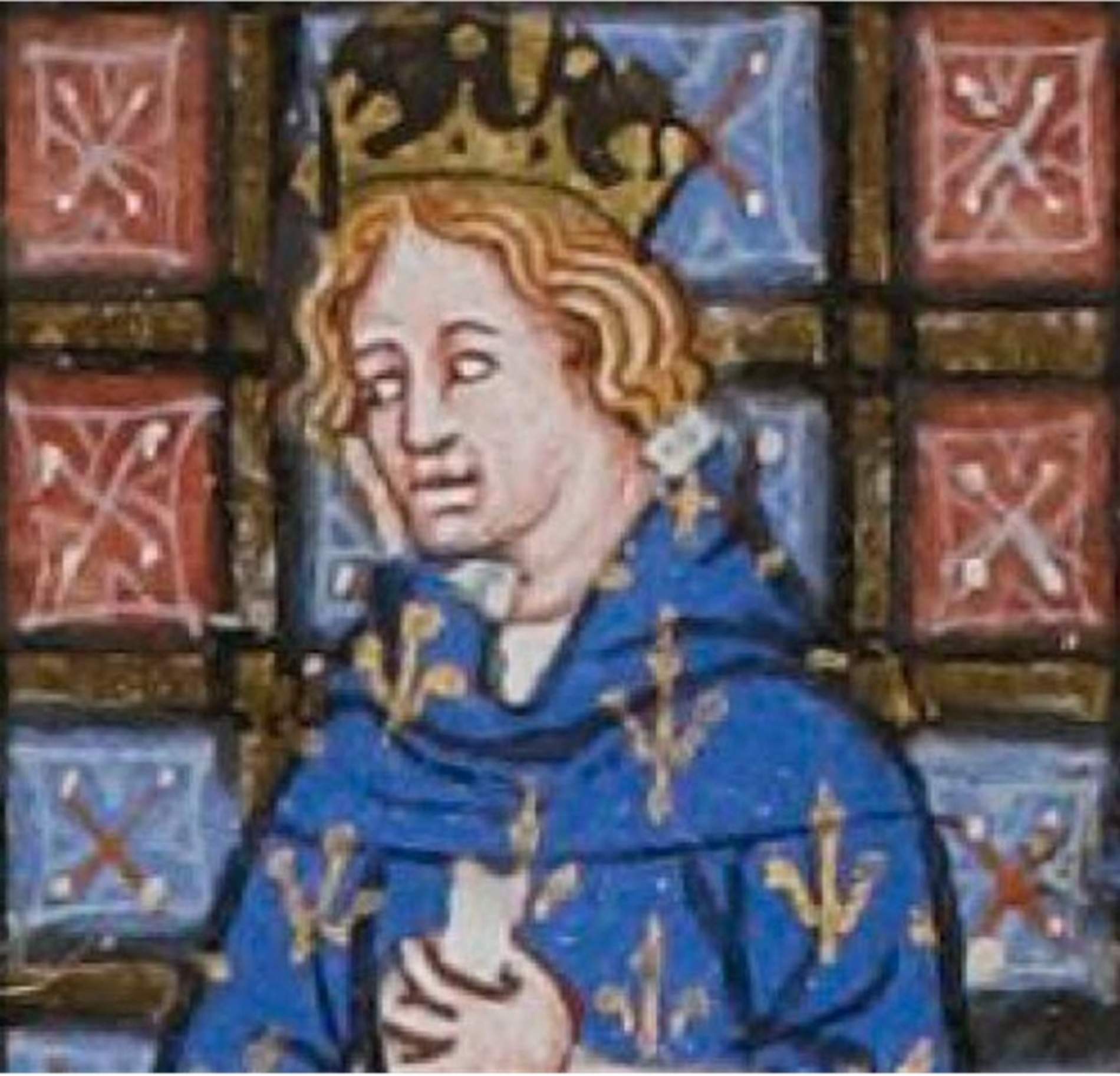 Representación del rey Luis II de Francia. Fuente Biobilothèque Natoionale de France
