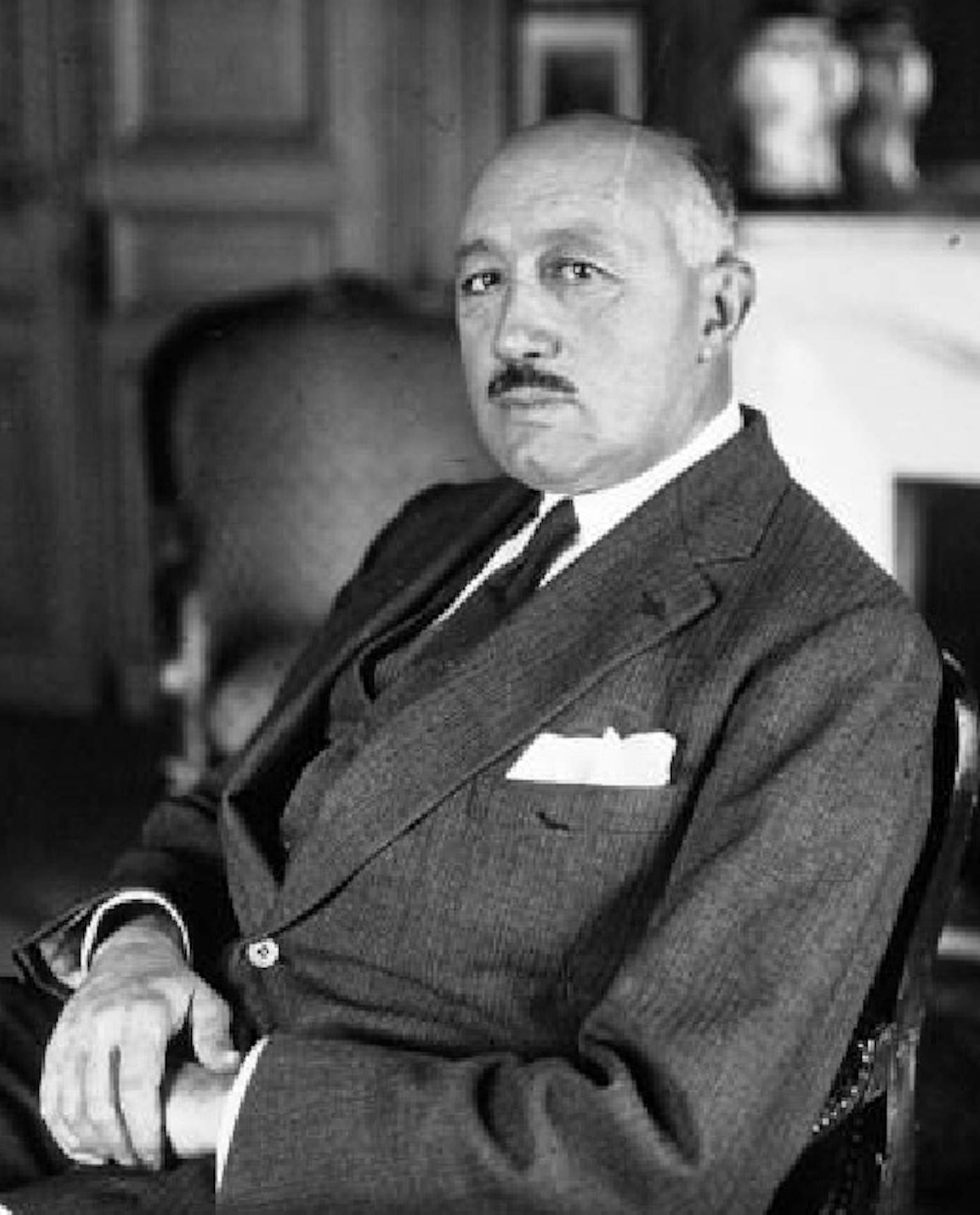 Jean Ybarnégaray. Lider de la Croix de Feu i del Partit Social Francès. Font Bibliotheque Nationale de France