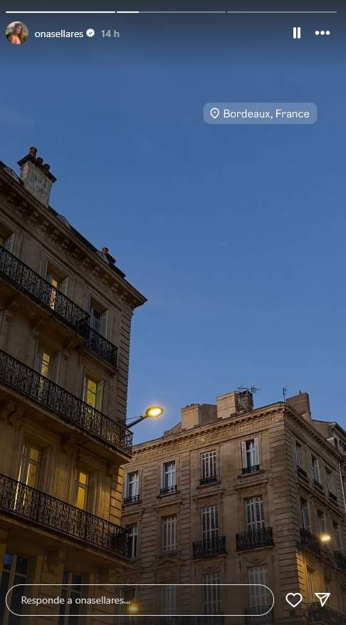 Ona Sellarès en Burdeos / Instagram