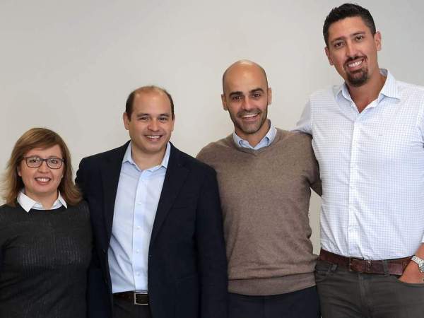 Los fundadores y directivos de Busup, Eva Romagosa, Alejandro Canals, Rui Stofell Fernades y Danilo Tamelini.