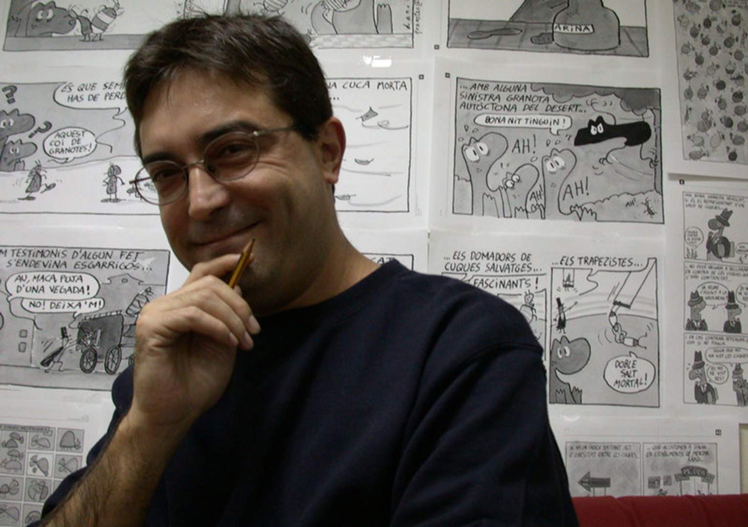 En el comiat a Daniel Boada, ninotaire històric del diari 'Avui'
