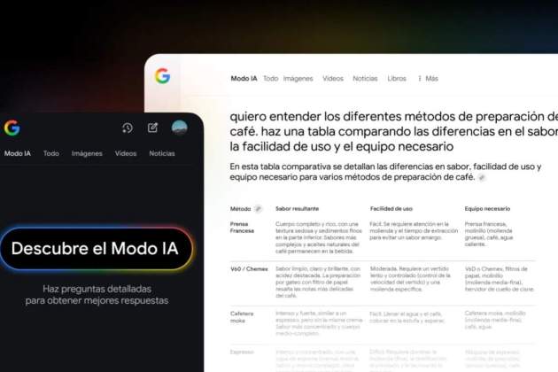 Así es el nuevo Modo IA de Google