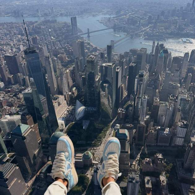 Les vistes de Joan Verdú i Laura Escanes des de l'helicopter / Instagram