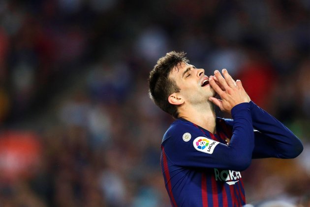 Piqué triste Barça Girona EFE