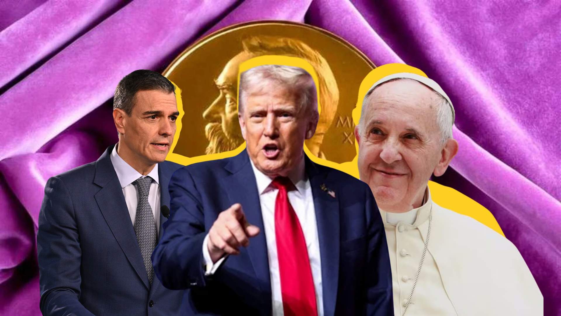 Trump, Sánchez y el papa Francisco, entre los nombres del Nobel de la Paz que se conocerá este viernes