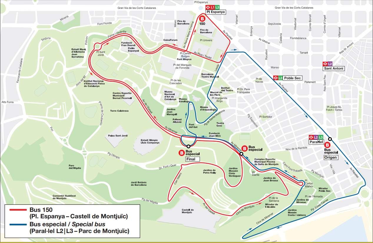 bus llançadora funicular montjuic tmb bus llançadora funicular montjuic tmb