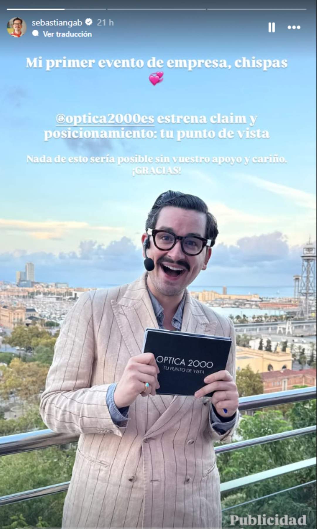 Sebastián Gallego dirige el acto Instagram Sebastián Gallego dirige el acto Instagram