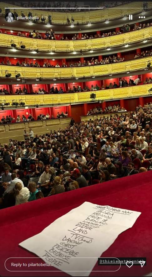 Pilar Tobella en el concierto de Patti Smith   Instagram
