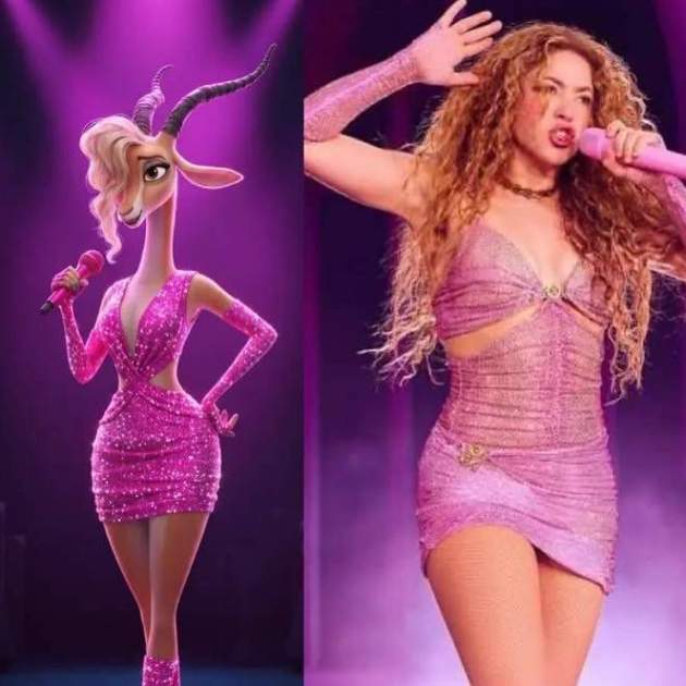 Shakira i la gasela de 'Zootropolis 2'   Instagram
