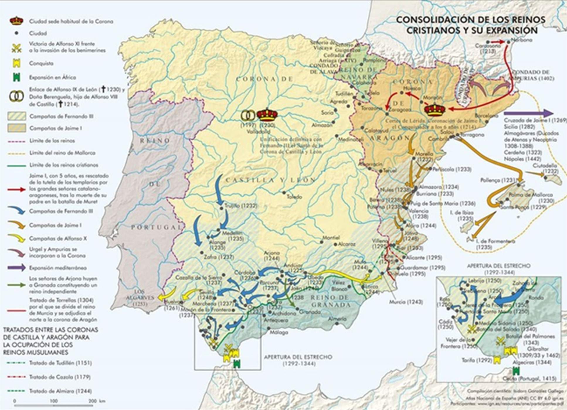 Mapa de la conquiesta del Xarq Al Àndalus País Valencià. Font Instituto Geogràfico Nacional Mapa de la conquiesta del Xarq Al Àndalus País Valencià. Font Instituto Geogràfico Nacional