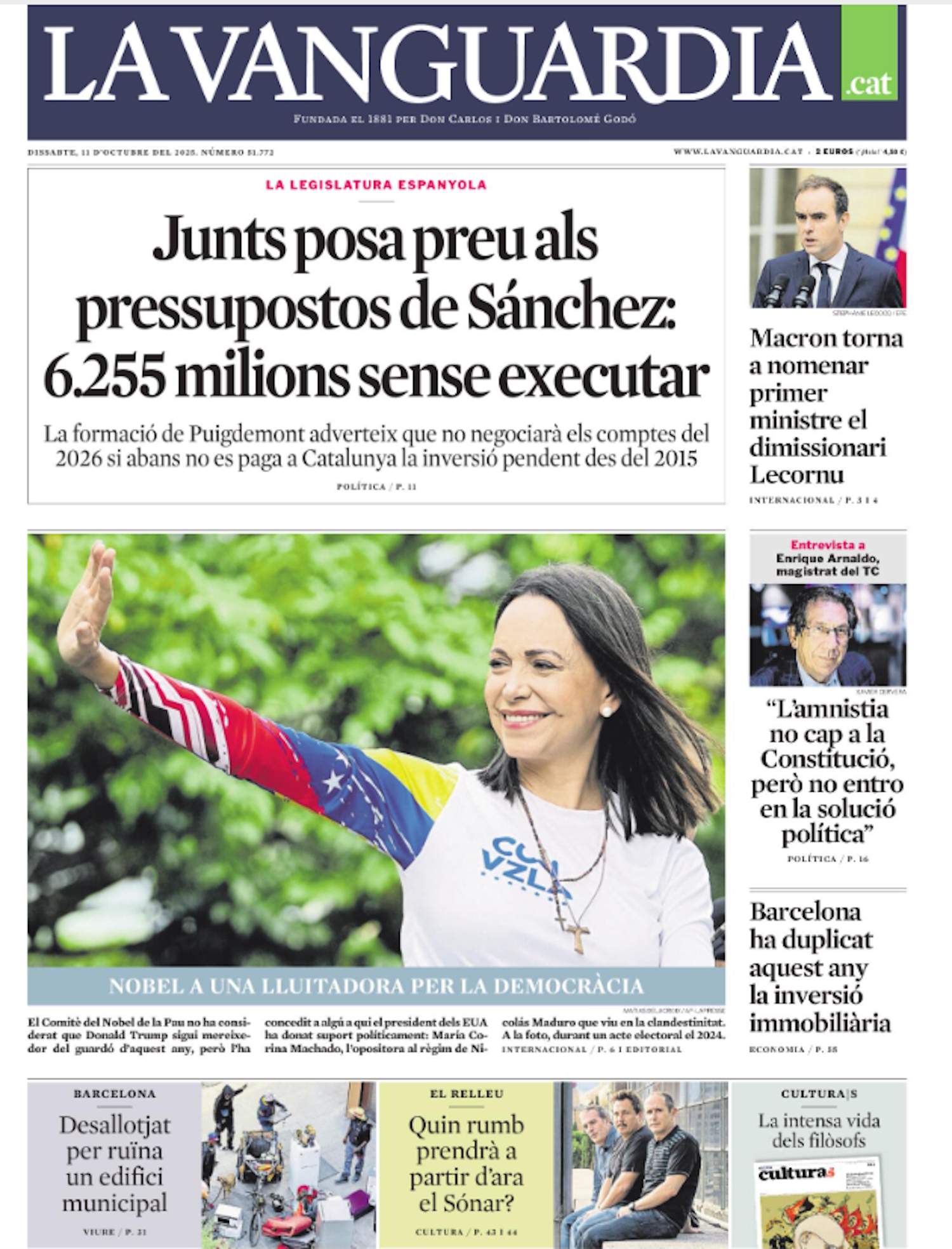 'La Vanguardia' 11 'La Vanguardia' 11