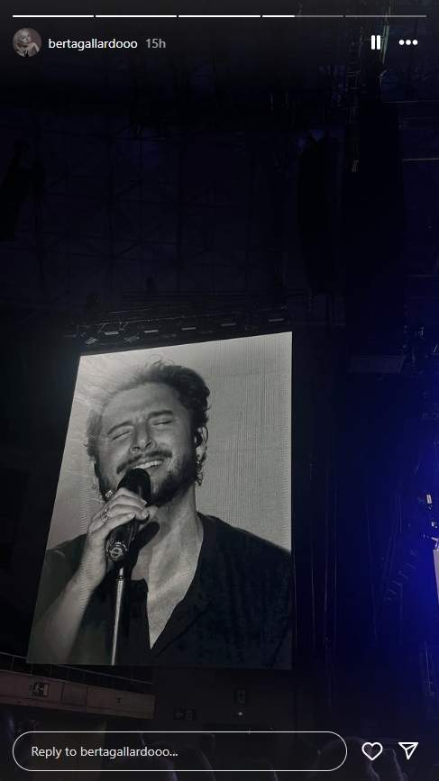 Fermín López i Berta Gallardo al concert de Manuel Carrasco a Barcelona   Instagram