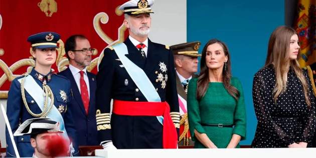Familia Real en el desfile del Día de la Hispanidad EFE