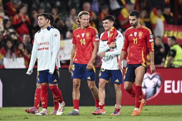 Zubimendi Marcos Llorente Pedri Ferran Torres España / Foto: EFE