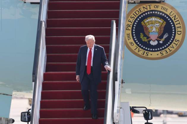 Donald Trump aterra a Tel Aviv Foto EFE