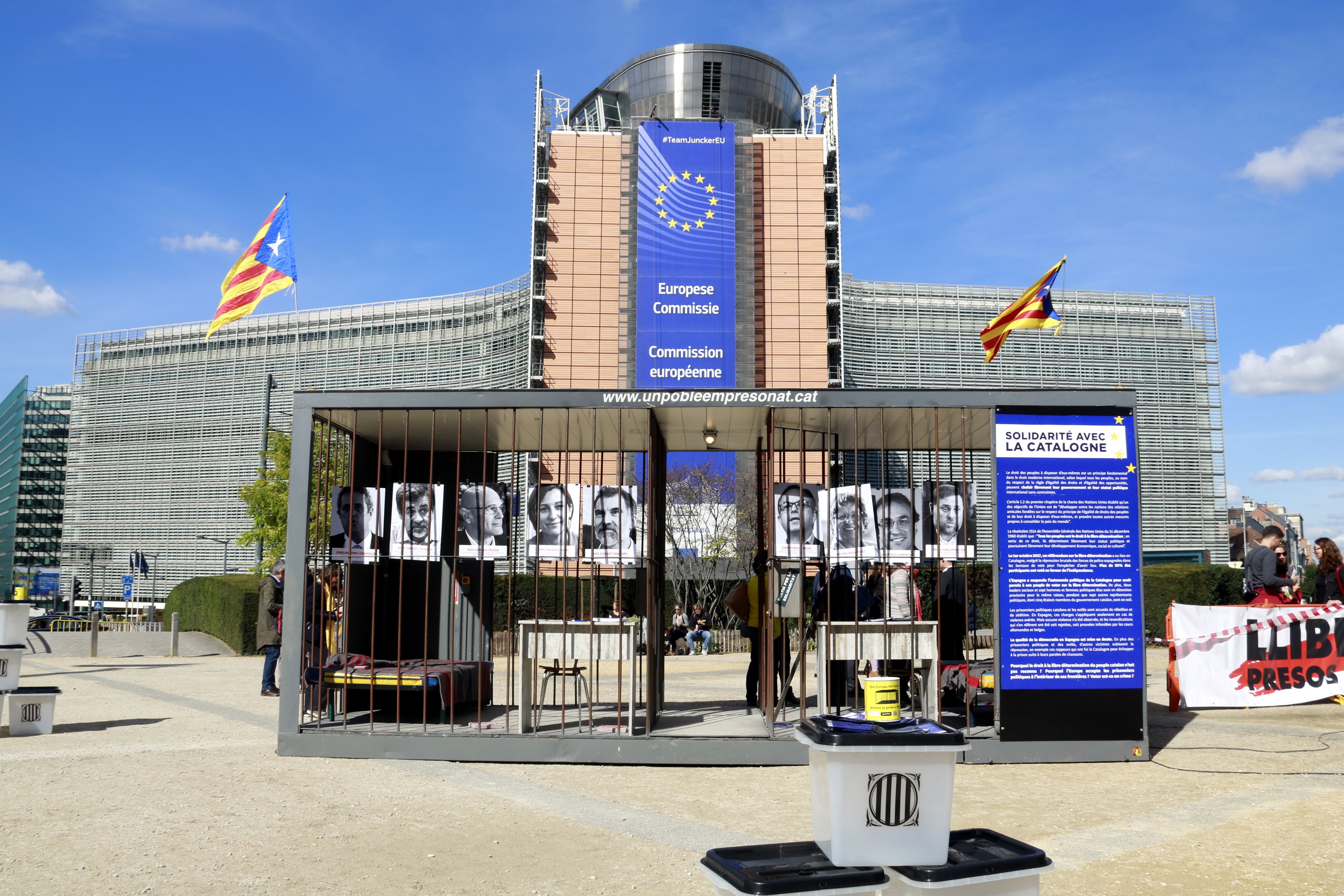 Catalan organisations denounce prisoners' situation in Brussels