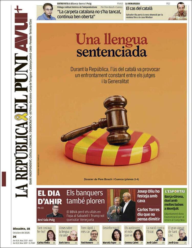 'El Punt Avui' 18 'El Punt Avui' 18