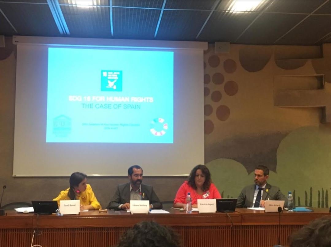 Denuncien la vulneració de drets humans a Espanya a les Nacions Unides