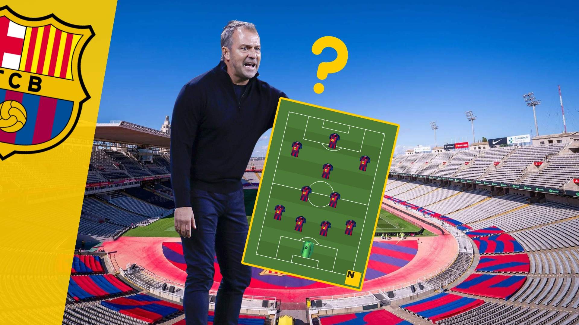 La alineación del Barça contra el Girona: una apuesta sorpresa de Flick