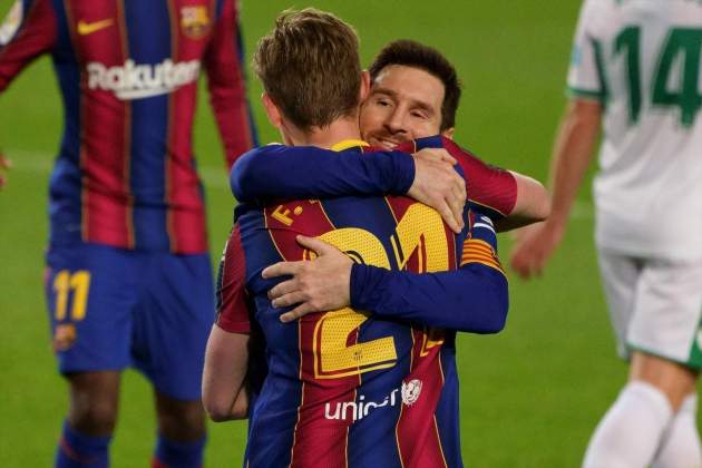 De Jong i Messi abraçats / Foto: Europa Press De Jong i Messi abraçats / Foto: Europa Press