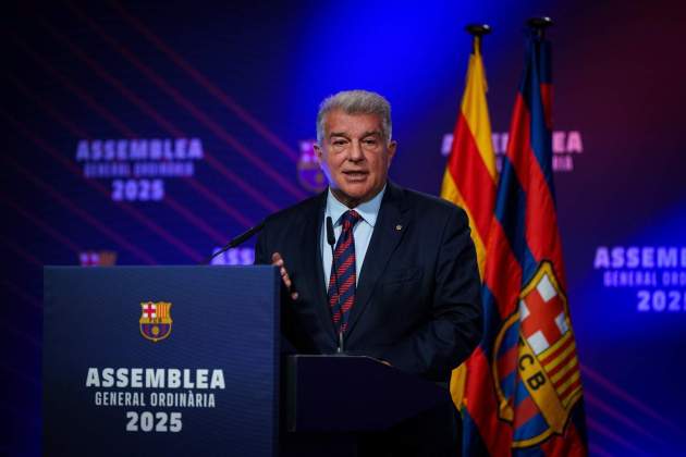 Joan Laporta, a l'Assemblea General del Barça / Foto: Europa Press Joan Laporta, a l'Assemblea General del Barça / Foto: Europa Press