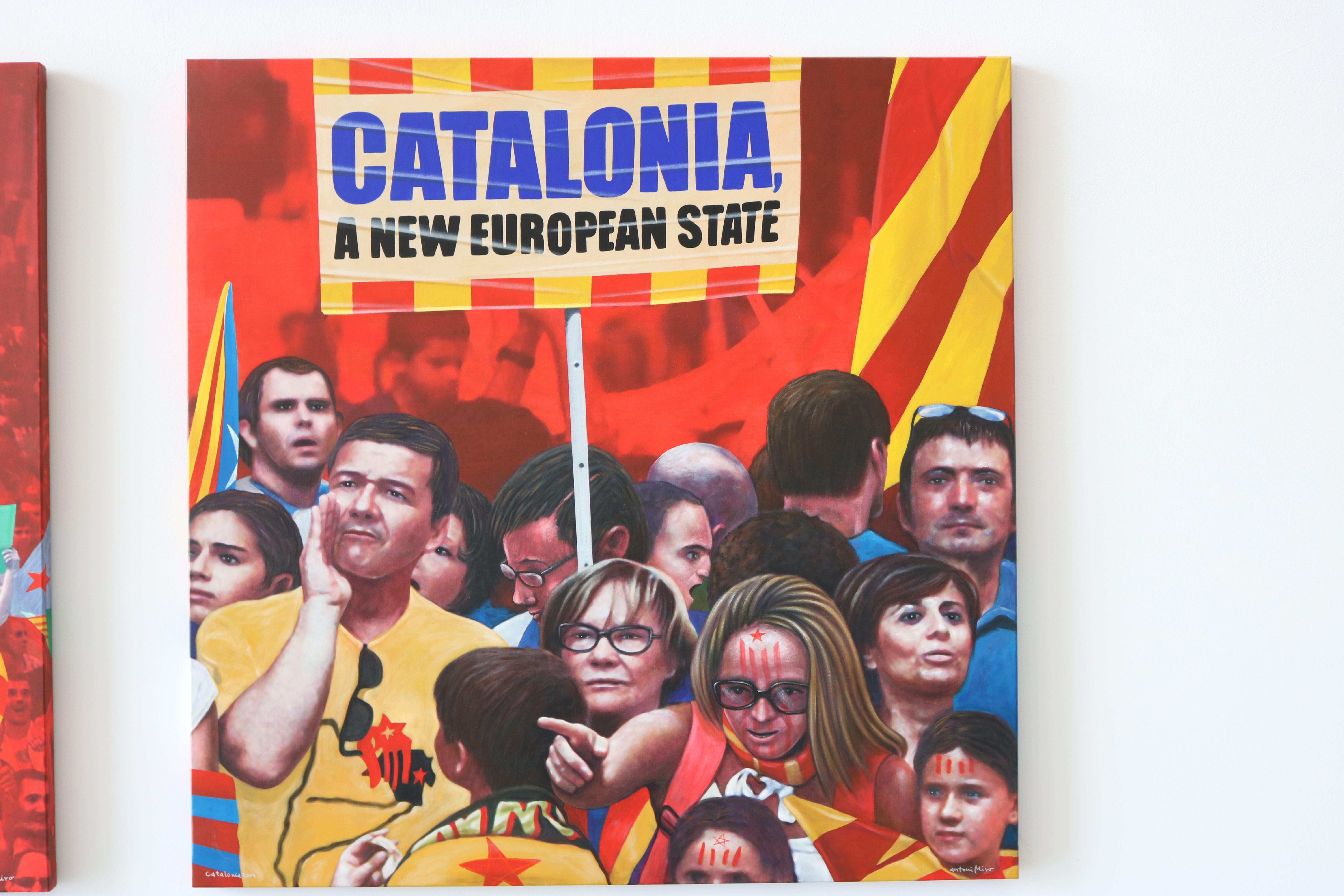 Campaña de prensa contra Antoni Miró por pintar las protestas independentistas