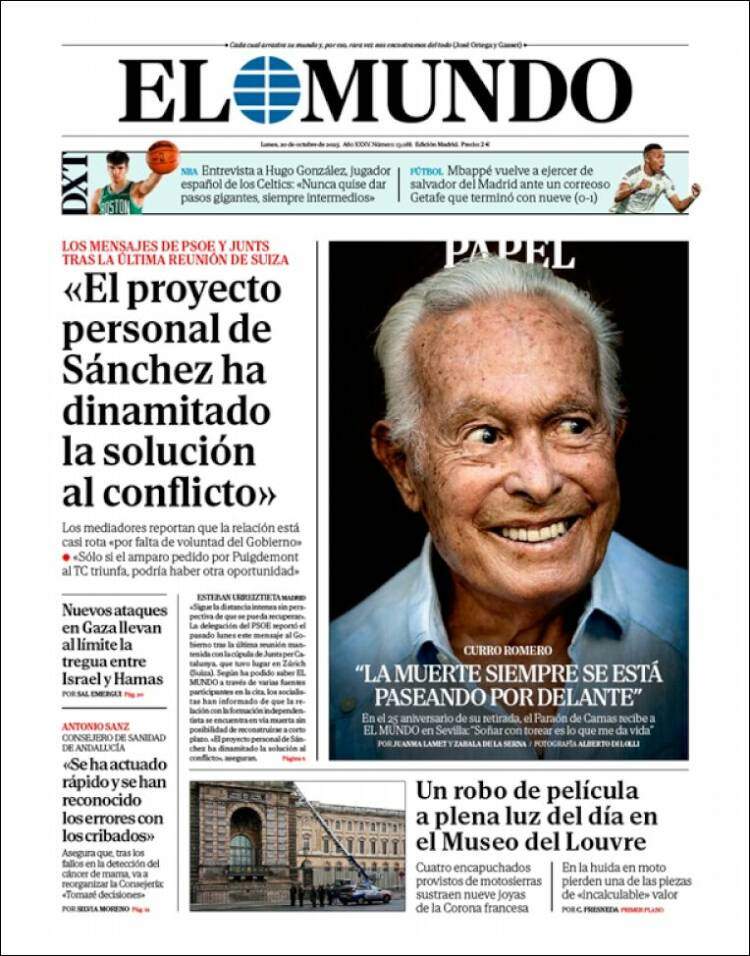 El Mundo, 20 octubre 2025 El Mundo, 20 octubre 2025